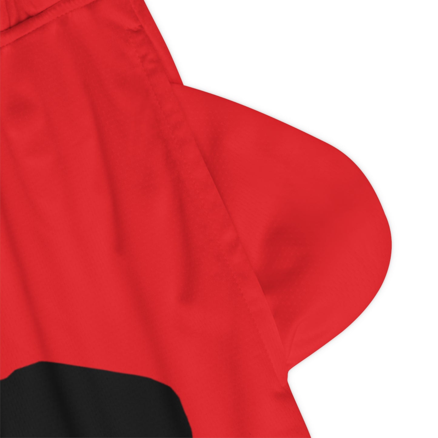 Basketball Rib Shorts: Hockey Red