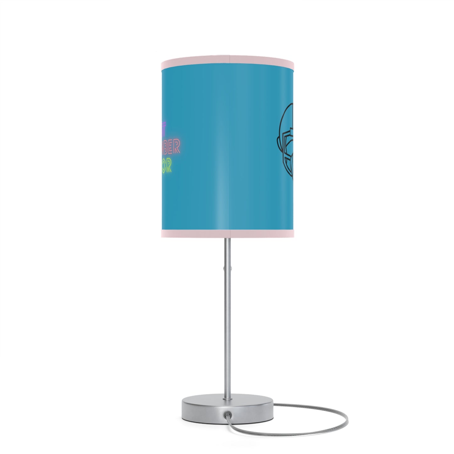 Lamp on a Stand, US|CA plug: Football Turquoise 