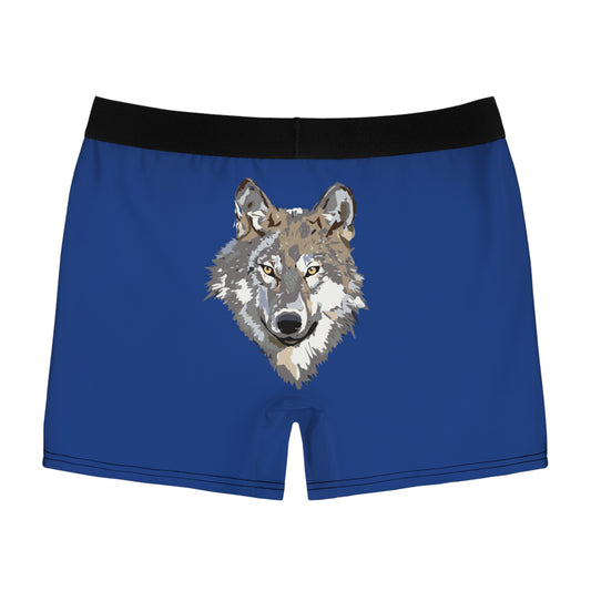 Men's Boxer Briefs: Wolves Dark Blue