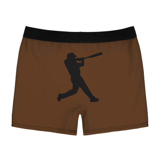 Men's Boxer Briefs: Baseball Brown