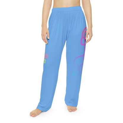 Women's Pajama Pants: Gaming Lite Blue