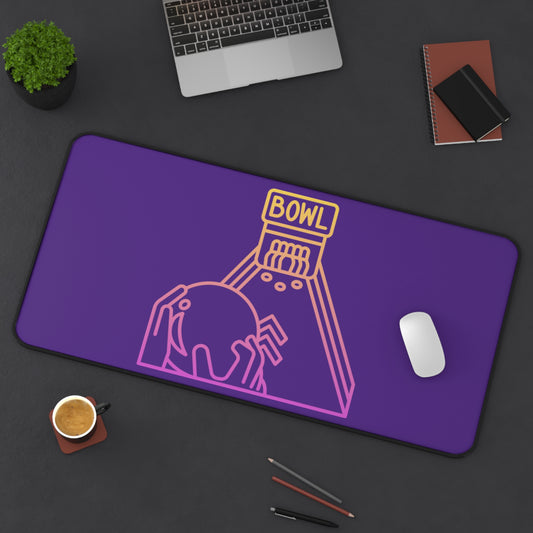 Desk Mat: Bowling Purple