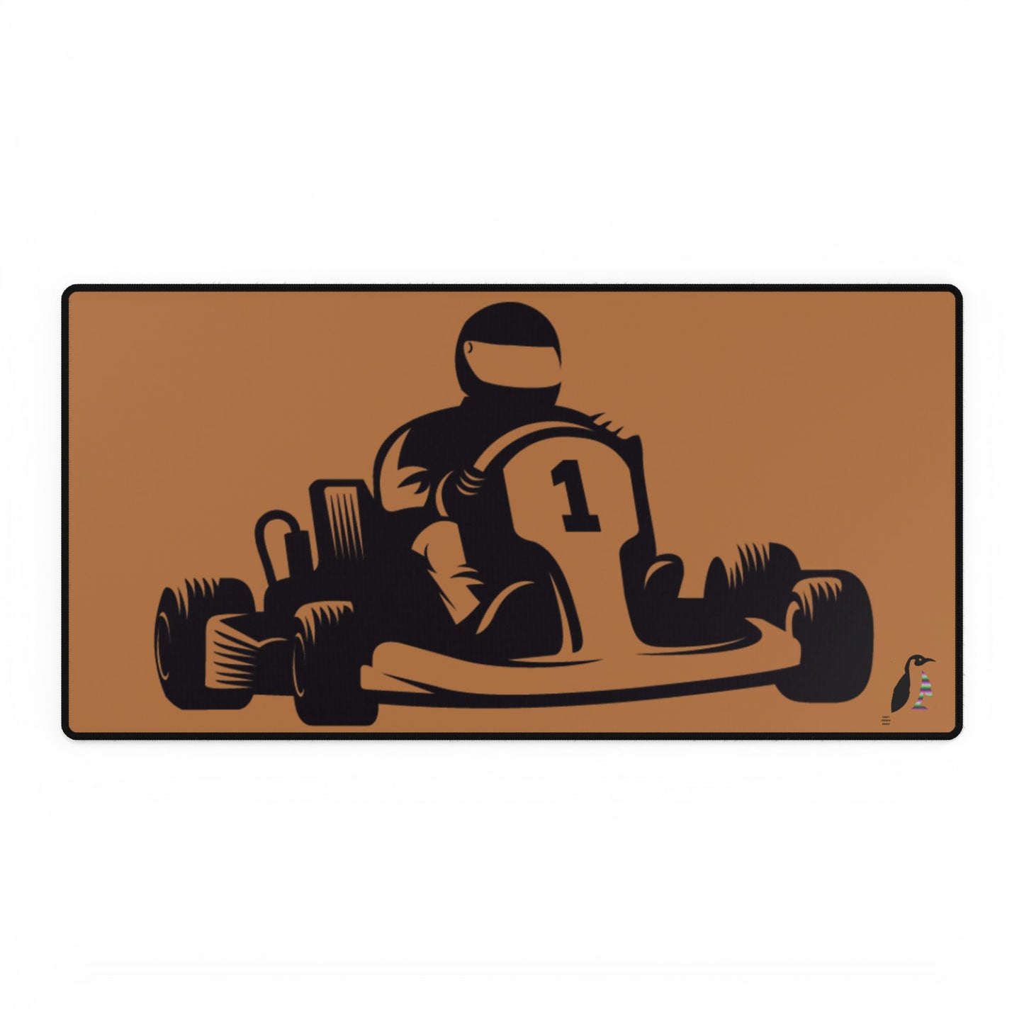 Desk Mats: Racing Lite Brown