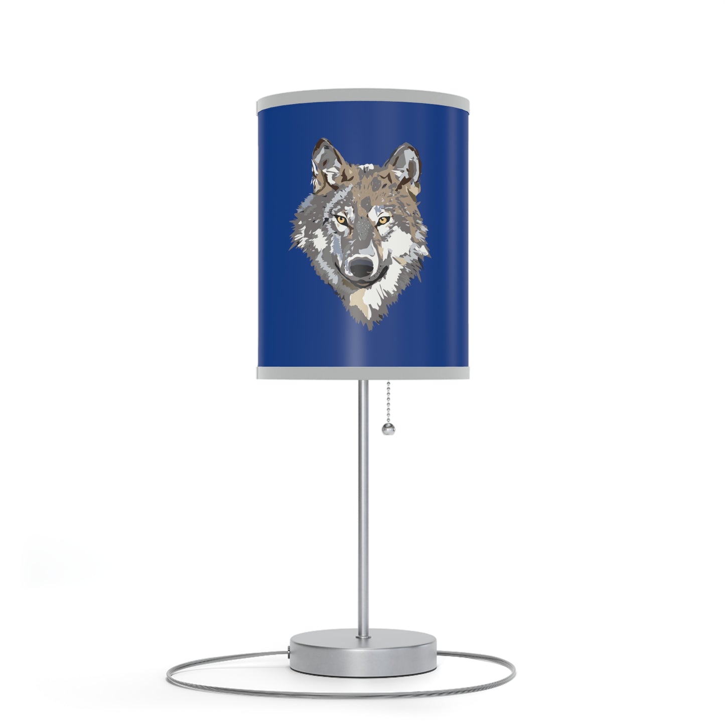 Lamp on a Stand, US|CA plug: Wolves Dark Blue