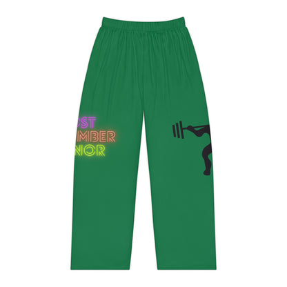 Women's Pajama Pants: Weightlifting Dark Green