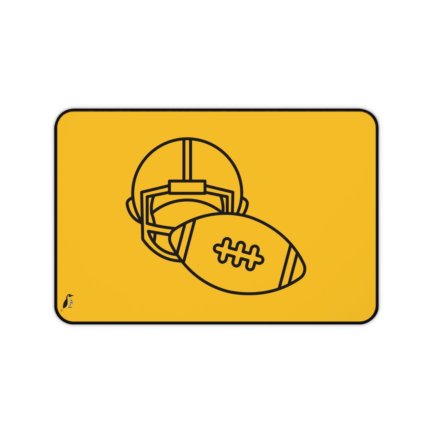 Desk Mat: Football Yellow