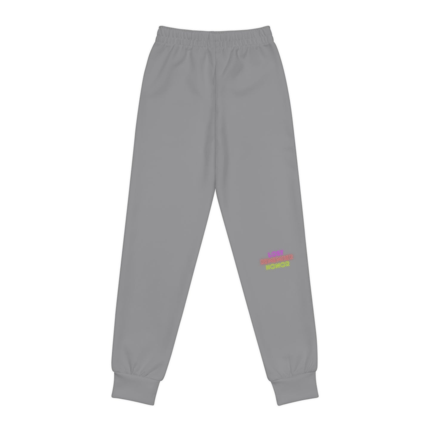 Youth Joggers: Crazy Penguin World Logo Grey