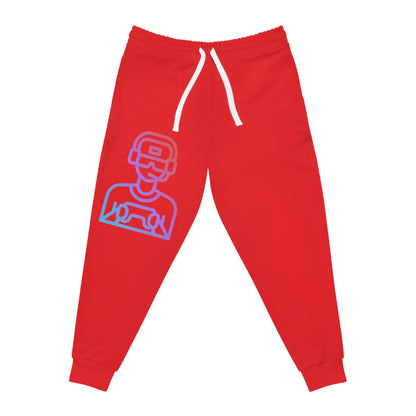 Athletic Joggers: Gaming Red