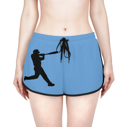 Women's Relaxed Shorts: Baseball Lite Blue