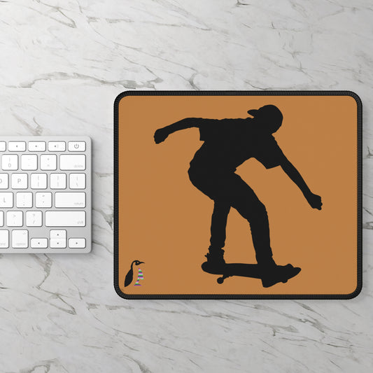 Gaming Mouse Pad: Skateboarding Lite Brown