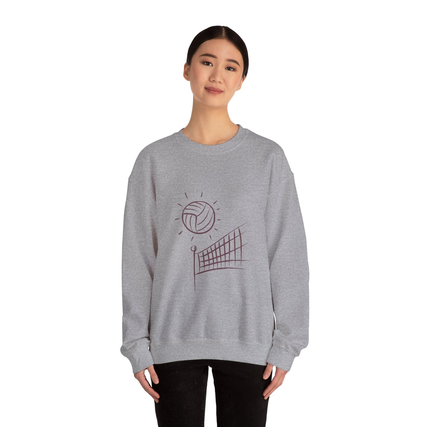 Heavy Blend™ Crewneck Sweatshirt: Volleyball #1 