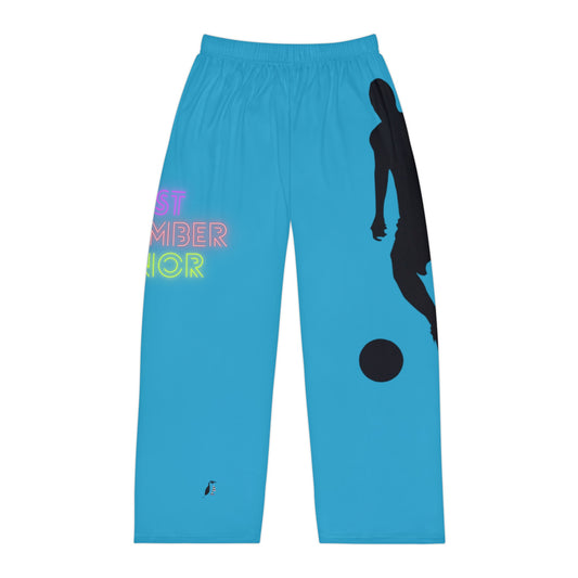 Panlalaking Pajama Pantalon: Soccer Turquoise