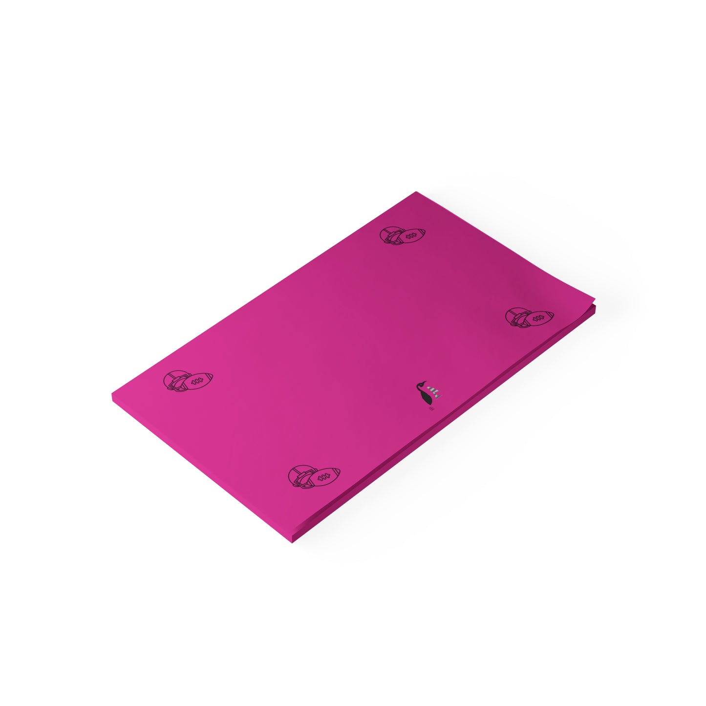 Post-it® Note Pads: Football Pink