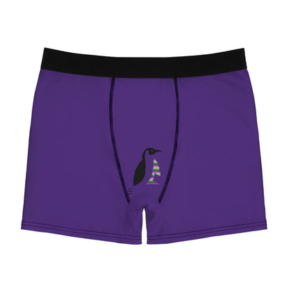 Men's Boxer Briefs: Racing Purple