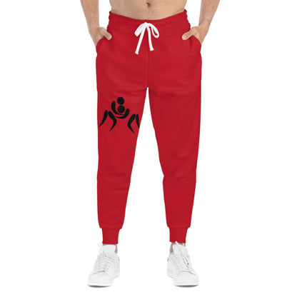 Athletic Joggers: Wrestling Dark Red