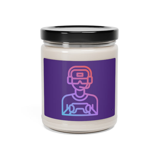 Scented Soy Candle, 9oz: Gaming Purple
