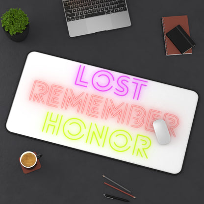 Desk Mat: Lost Remember Honor White