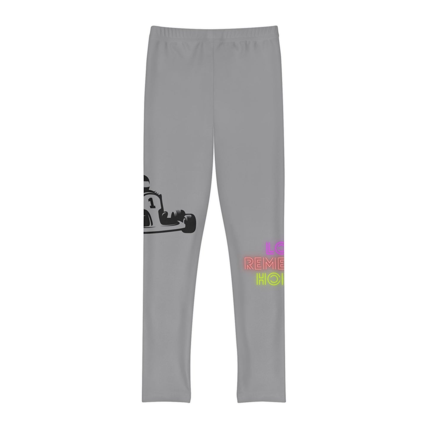 Youth Full-Length Leggings: Racing Grey