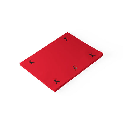 Post-it® Note Pads: Baseball Dark Red