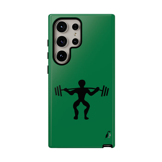 Tough Cases (for Samsung & Google): Weightlifting Dark Green
