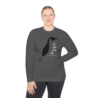 Lightweight Long Sleeve Tee: Crazy Penguin World Logo #1