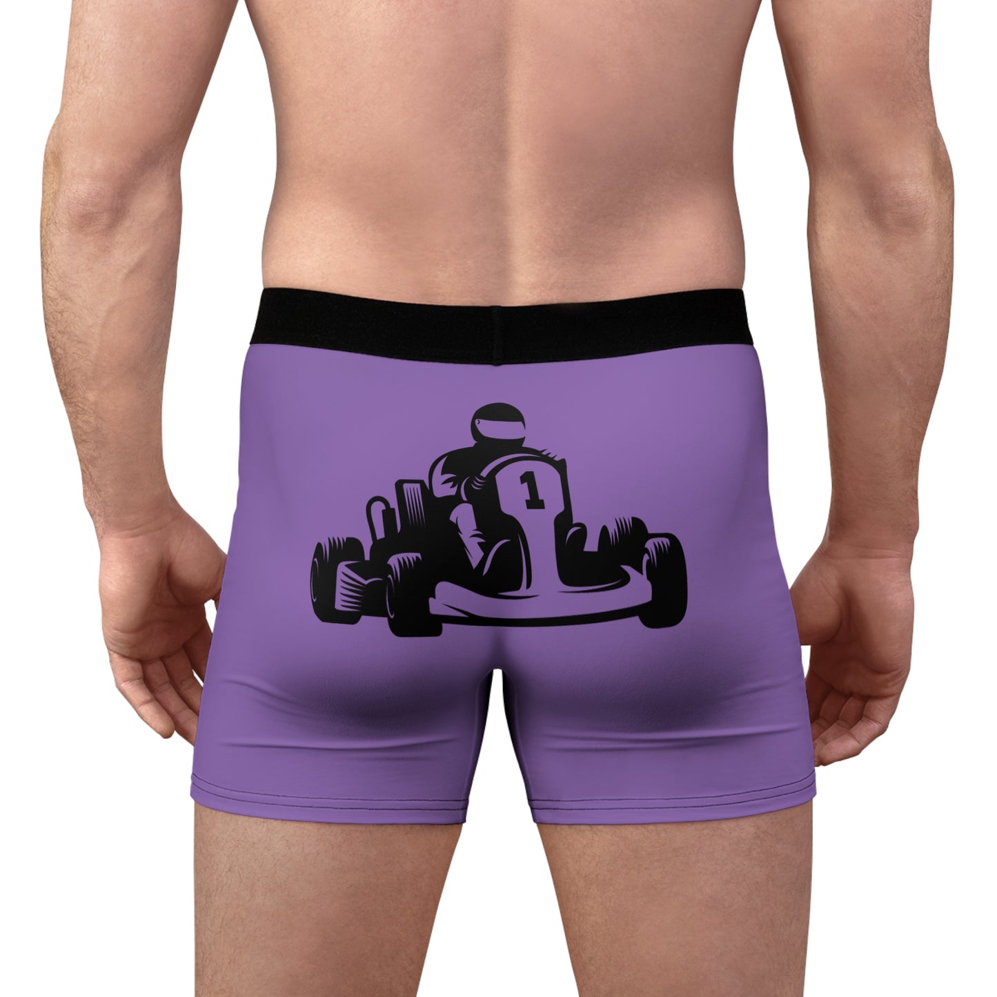 Men's Boxer Briefs: Racing Lite Purple