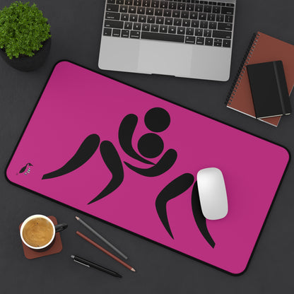 Desk Mat: Wrestling Pink