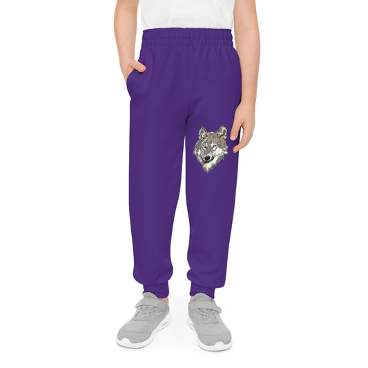 Youth Joggers: Wolves Purple