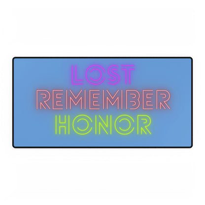 Desk Mats: Lost Remember Honor Lite Blue