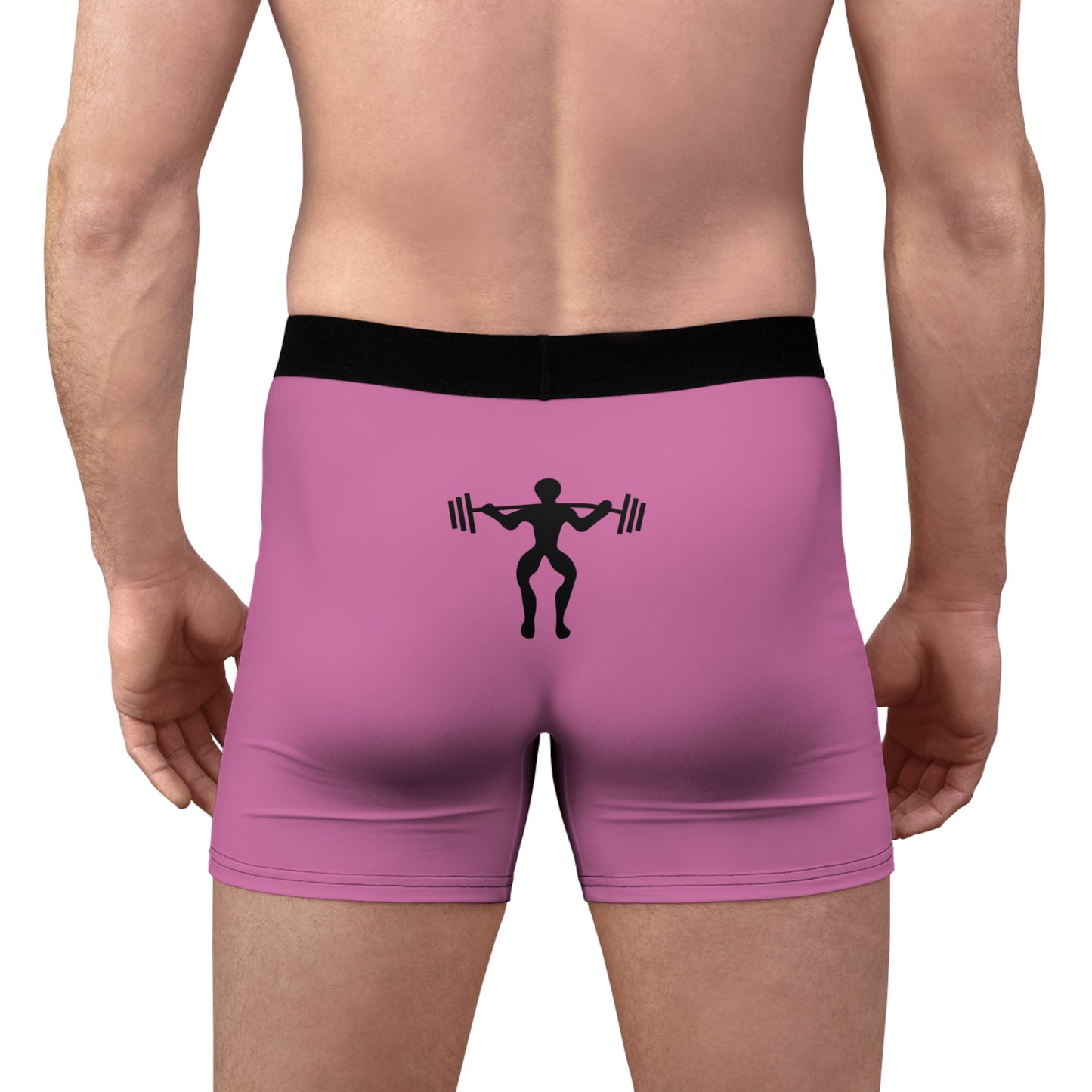 Men's Boxer Briefs: Weightlifting Lite Pink