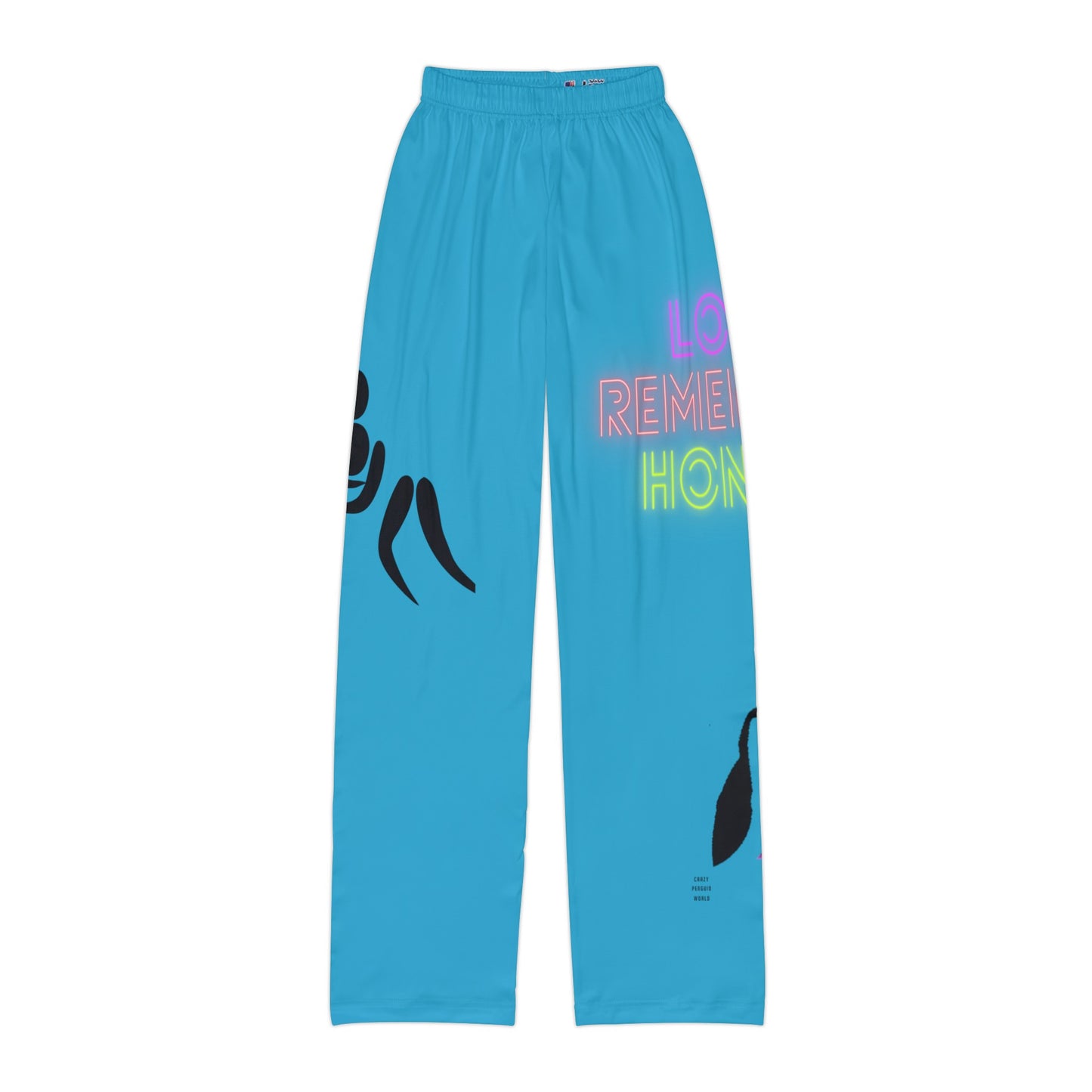 Kids Pajama Pants: Wrestling Turquoise