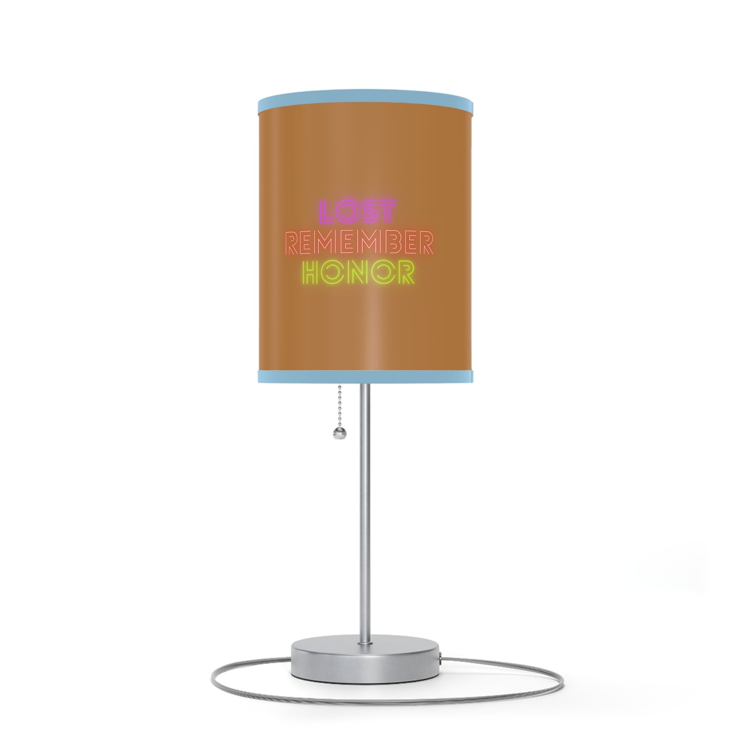 Lamp on a Stand, US|CA plug: Racing Lite Brown