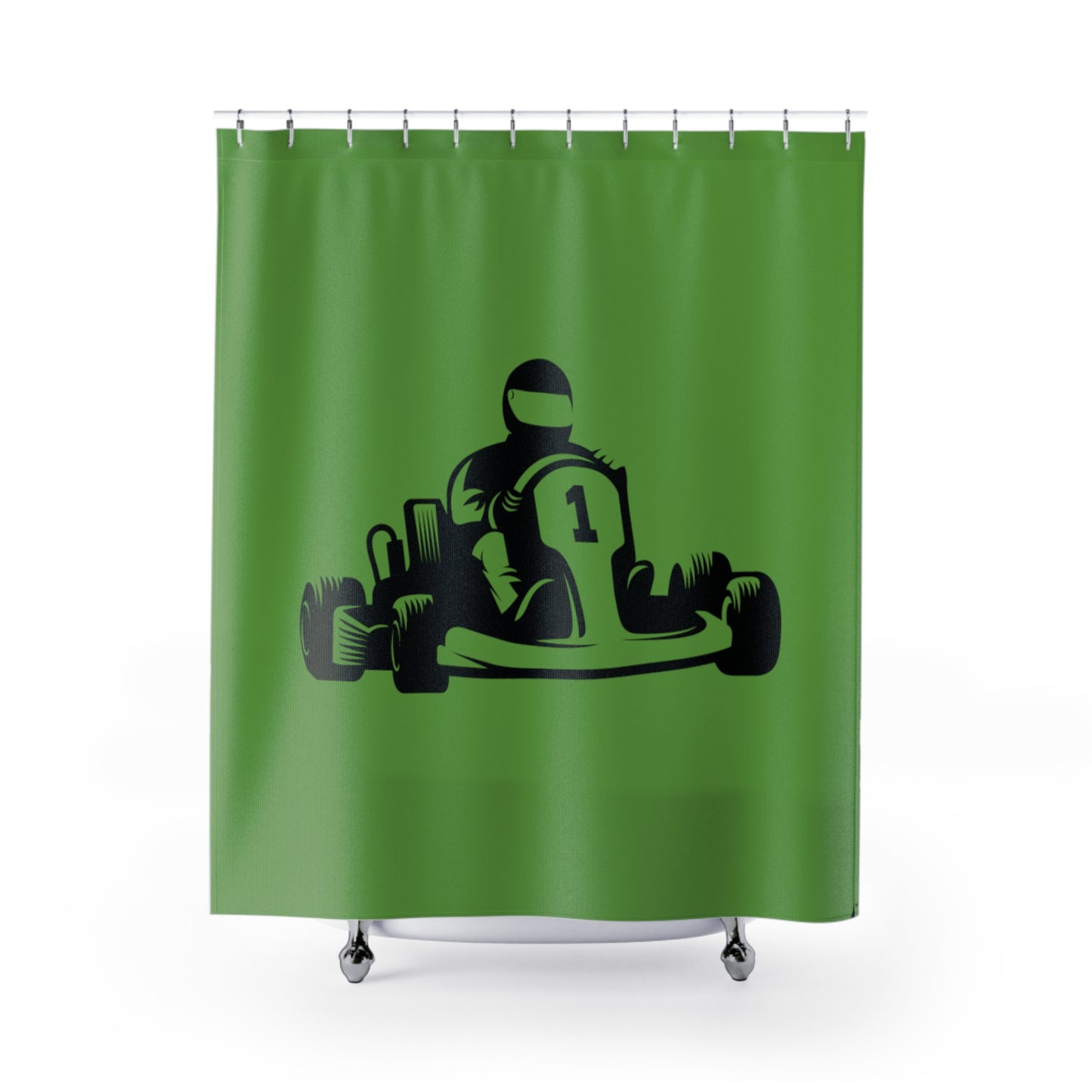 Shower Curtains: #1 Racing Green