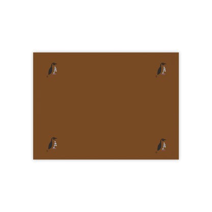 Post-it® Note Pads: Crazy Penguin World Logo Brown