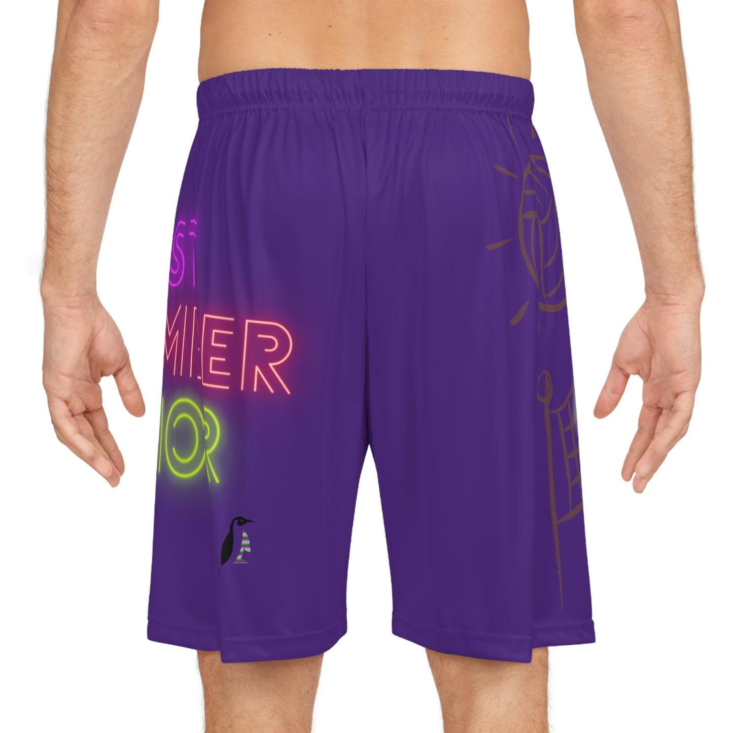 Basketball Shorts: Volleyball Purple