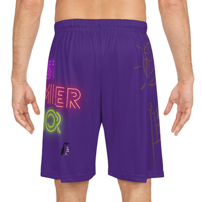 Basketball Shorts: Volleyball Purple