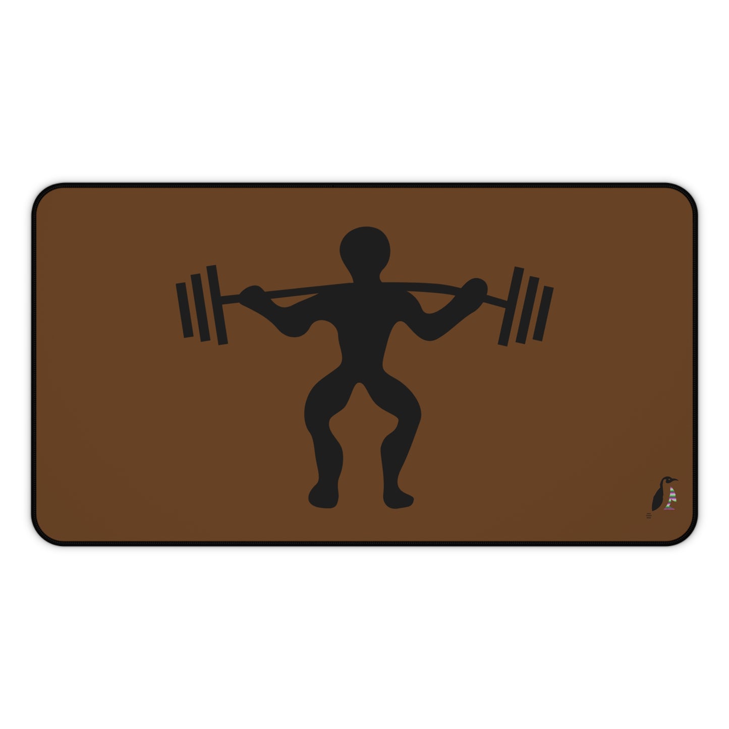 Desk Mat: Weightlifting Brown