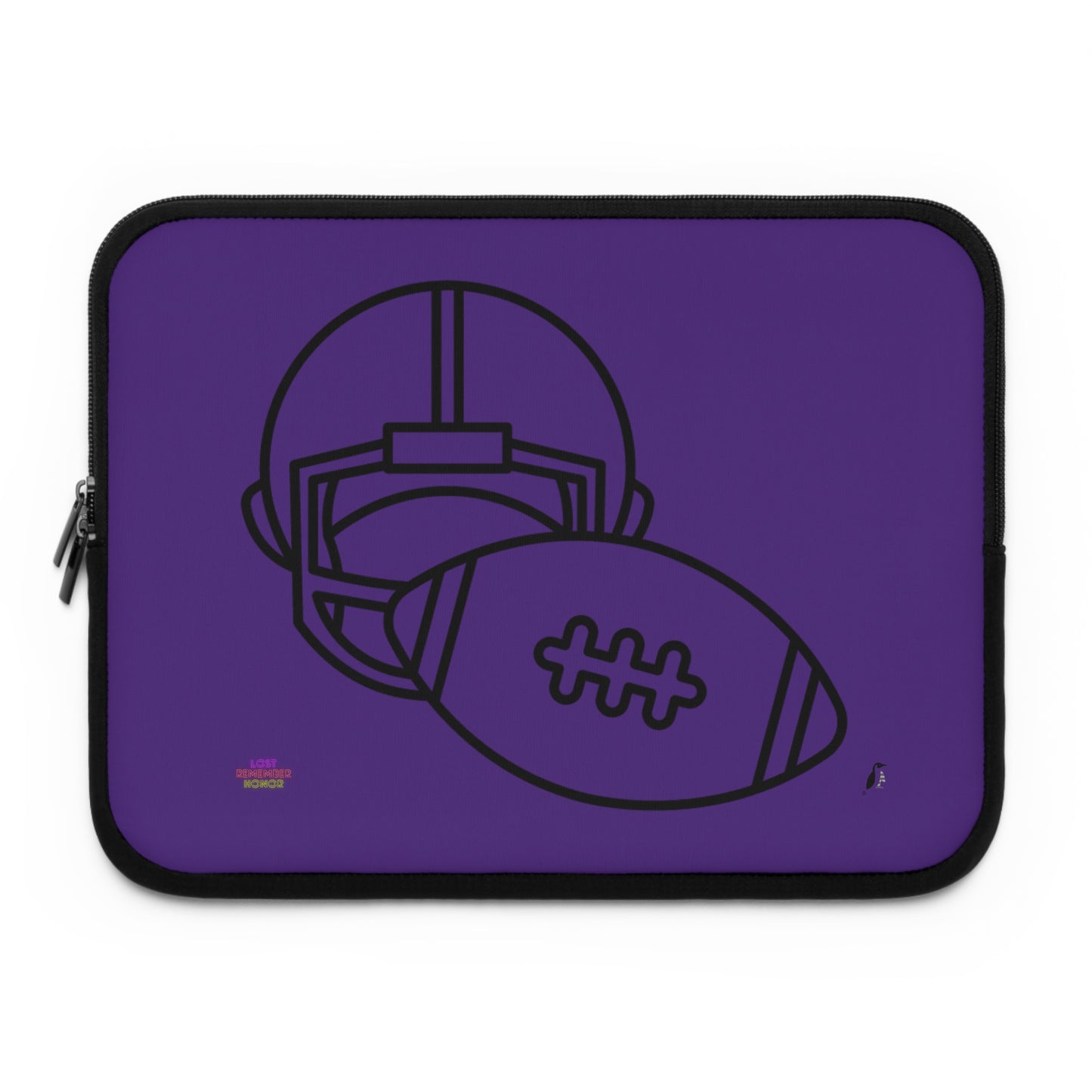 Laptop Sleeve: Football Purple