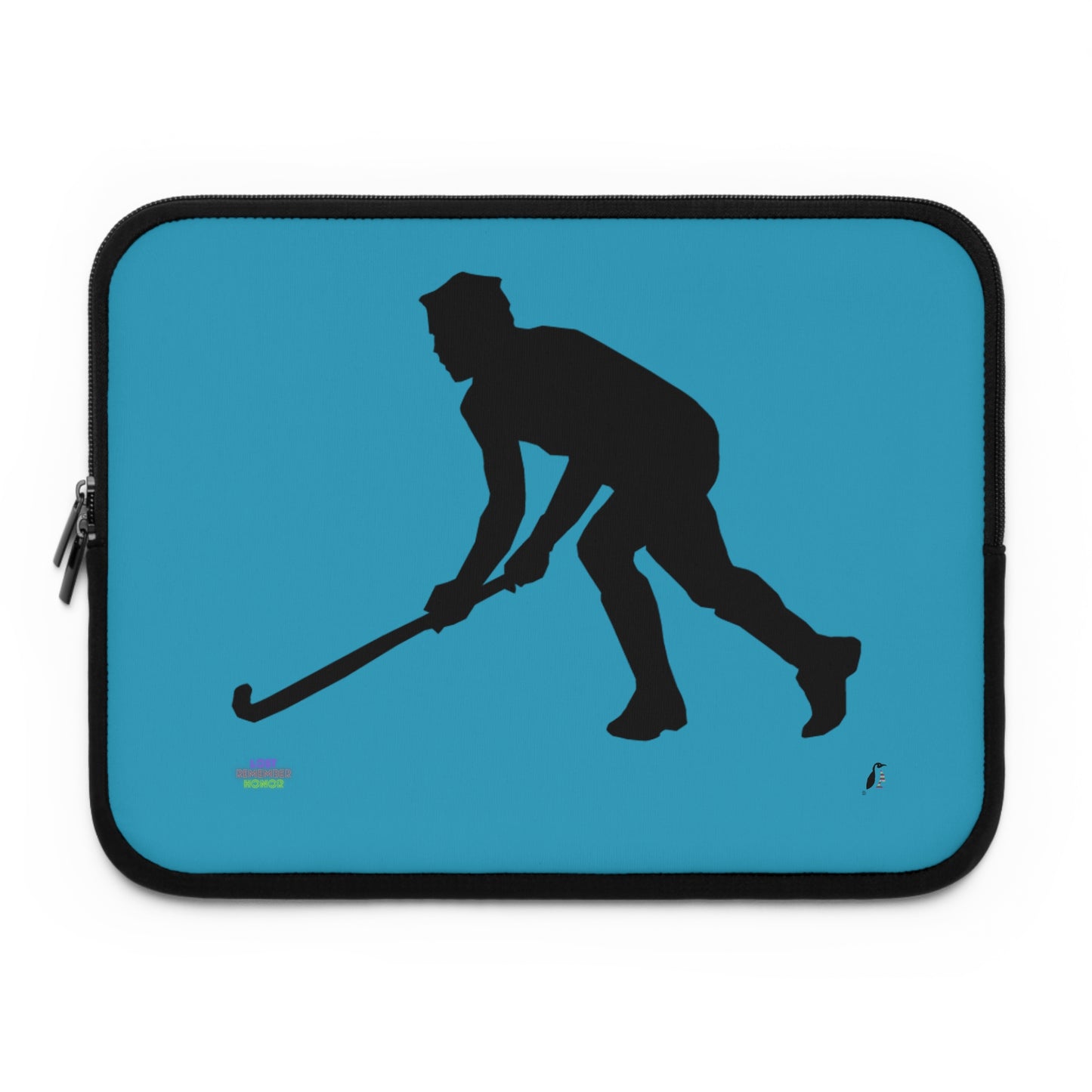 Laptop Sleeve: Hockey Turquoise