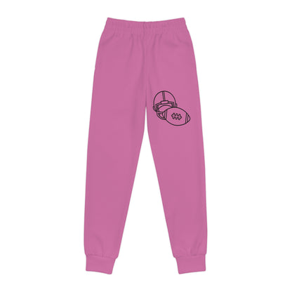 Youth Joggers: Football Lite Pink