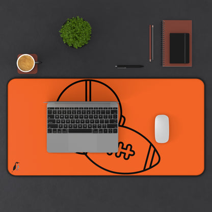 Desk Mat: Football Orange