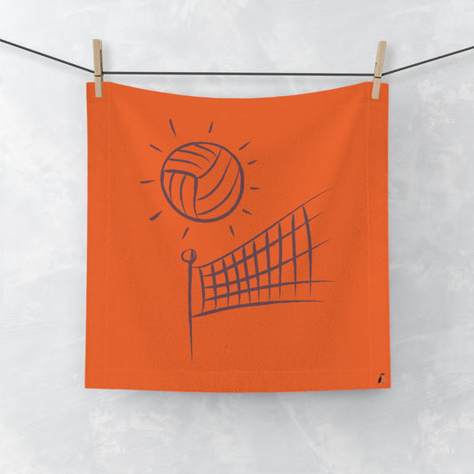 Face Towel: Volleyball Orange