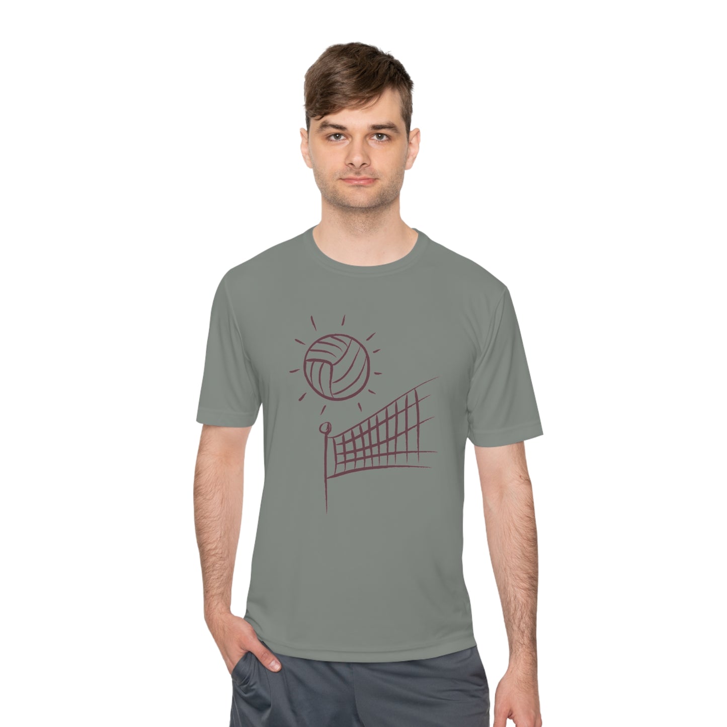 Moisture Wicking Tee: Volleyball #2