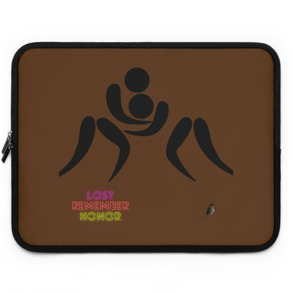 Laptop Sleeve: Wrestling Brown