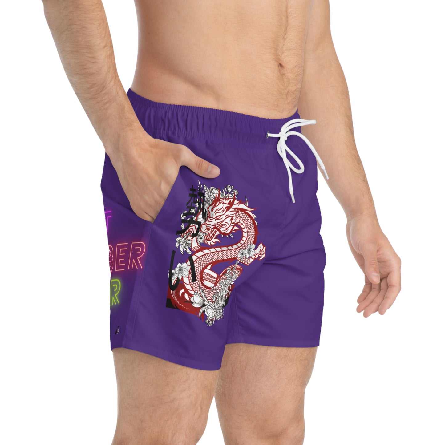 Swim Trunks: Dragons Purple