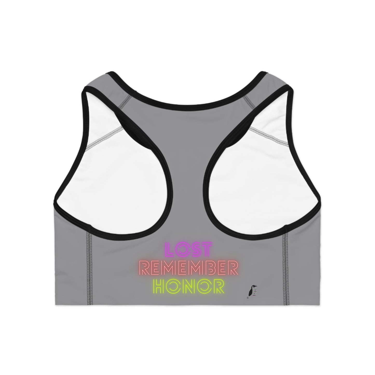 Sports Bra: Music Grey