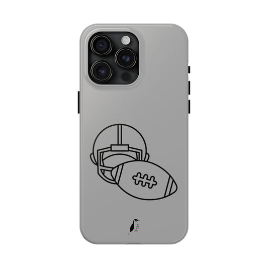 Tough Phone Cases (for iPhones): Football Lite Grey