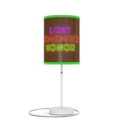 Lamp on a Stand, US|CA plug: Lost Remember Honor Brown