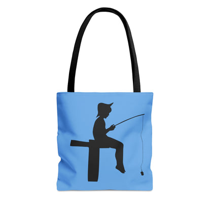 Tote Bag: Fishing Lite Blue