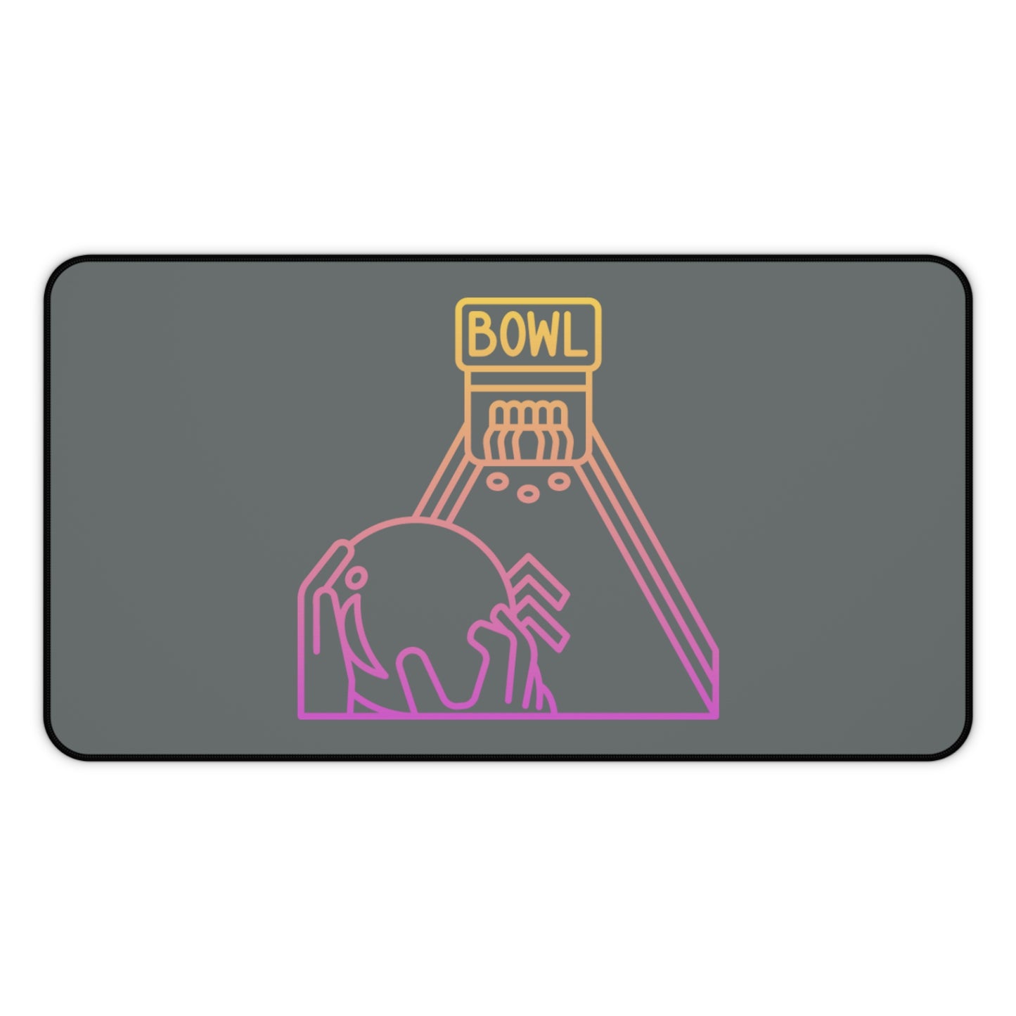 Desk Mat: Bowling Dark Grey